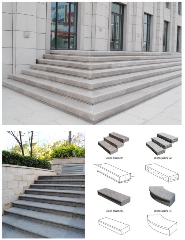 Polished G603 Granite Stair And Risers