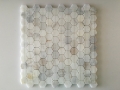 Calacatta gold hexagon marble mosaic tile