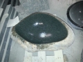 Natural green granite bathroom sink and basin