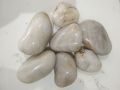 High polished white pebble stone 3-5cm