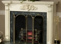 Customized Size Hand Carved Marble Fireplace hearth