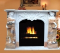 Europe Style Customized Size Marble Fireplace