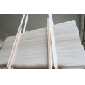 polished white wood veins marble slab