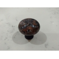 Dakota Mahogany Polished stone knob for drawer and cabinet