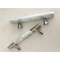 White Marble Polished stone handle for drawer and cabinet
