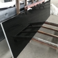 Polished absolutely black granite
