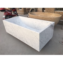top White marble bathtub for bathroom for sale