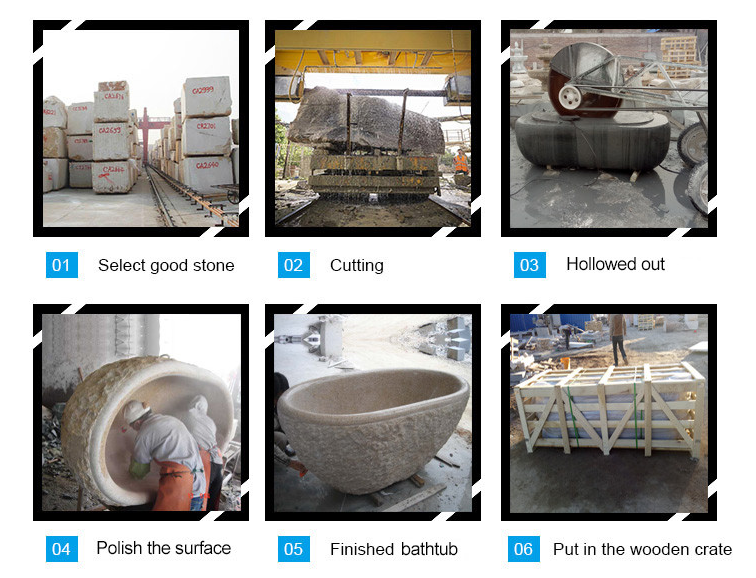 RSC Stone marble bathtub