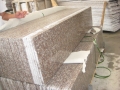 G687 pink granite polished tiles