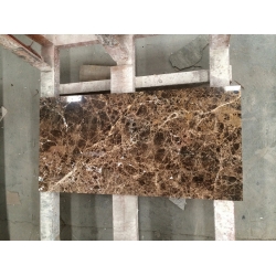 Dark brown emperador marble slabs