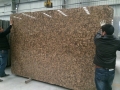 Giallo fiorito granite slab for countertop