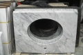 Carrara white marble polished tiles
