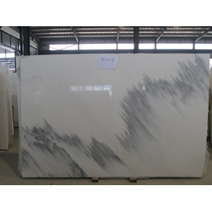 China polished blue sky white marble