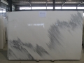 blue sky white marble tiles