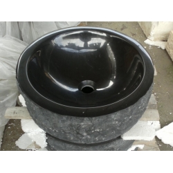 black color granite sink and basin