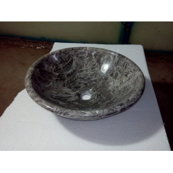 Black granite bathroom sink