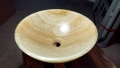 Polished round  light yellow onyx sinks