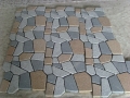 multicolor granite meshed paving stone