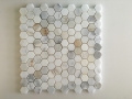 Calacatta gold hexagon marble mosaic tile