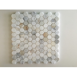 Calacatta gold hexagon marble mosaic