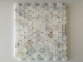 Calacatta gold hexagon marble mosaic tile