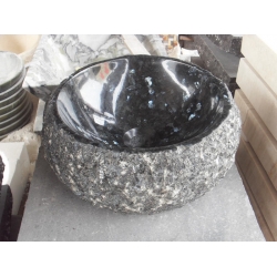 Customized granite bathroom sink and basin