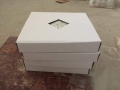 White Wooden Vein Marble Hexagon Shape Stereoscopic Mosaic