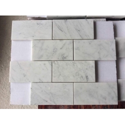 carrara white marble mosaic