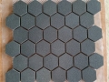 Black basalt mosaic hexagon mosaic tile stone mosaic