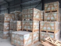 Herringbone shape carrara marble mosaic