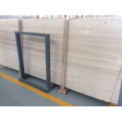 white wooden veins slabs