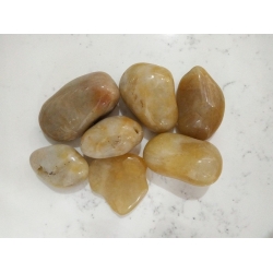high polished yellow pebble