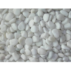 snow white pebble stone