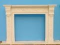 Hand Carved White Marble Fireplace Mantel