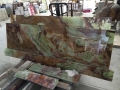 Beautiful green onyx slabs for wall panel