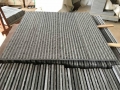 Natural split with Chiseled Hainan black basalt stairs