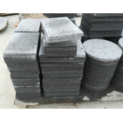 lava stone tiles used for walls or cooking