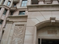 Yellow wooden sandstone exterior design