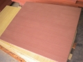 Red sandstone tiles for wall cladding