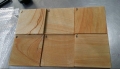 Yellow wooden sandstone wall cladding tiles yellow sandstone