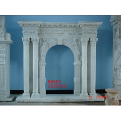 China fashion style white Marble Fireplace