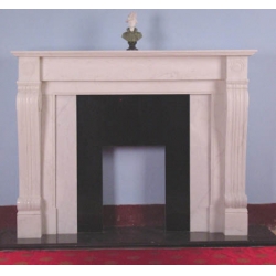 stone insert decorative marble fireplace