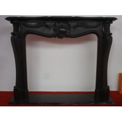 Black Marble Fireplace Mantel