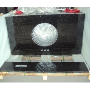 Black galaxy granite bench top