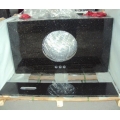 Black galaxy granite polished bench top