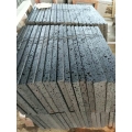 Dark grey honed lava stone tile Hainan basalt