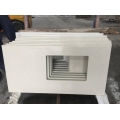 pure white quartz stone countertop
