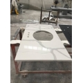 calacatta white quartz stone vanity top