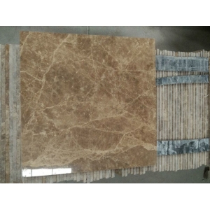 polished light emperador marble tile