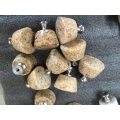 Brown polished stone handle stone pull for drawer and cabinet
